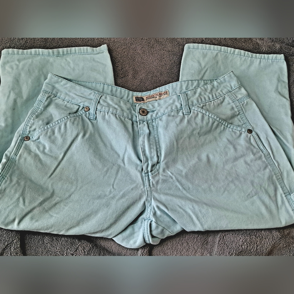 Faded glory blue capris